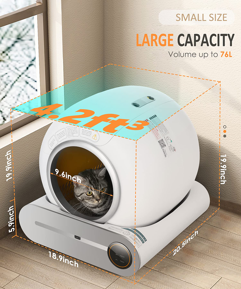 9L automatic cat litter box