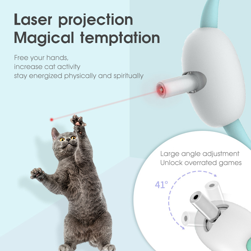 Cat laser collar toy