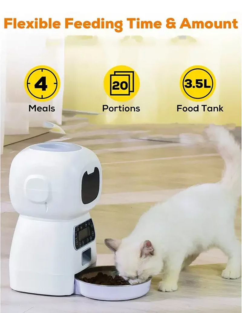 Dual Powered Automatic Pet Feeder