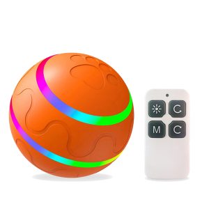 Orange remote control pet ball toy