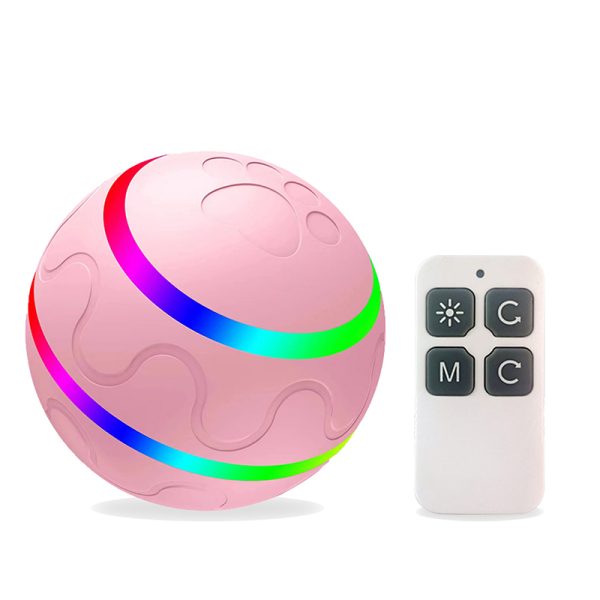 Pink remote control pet ball toy