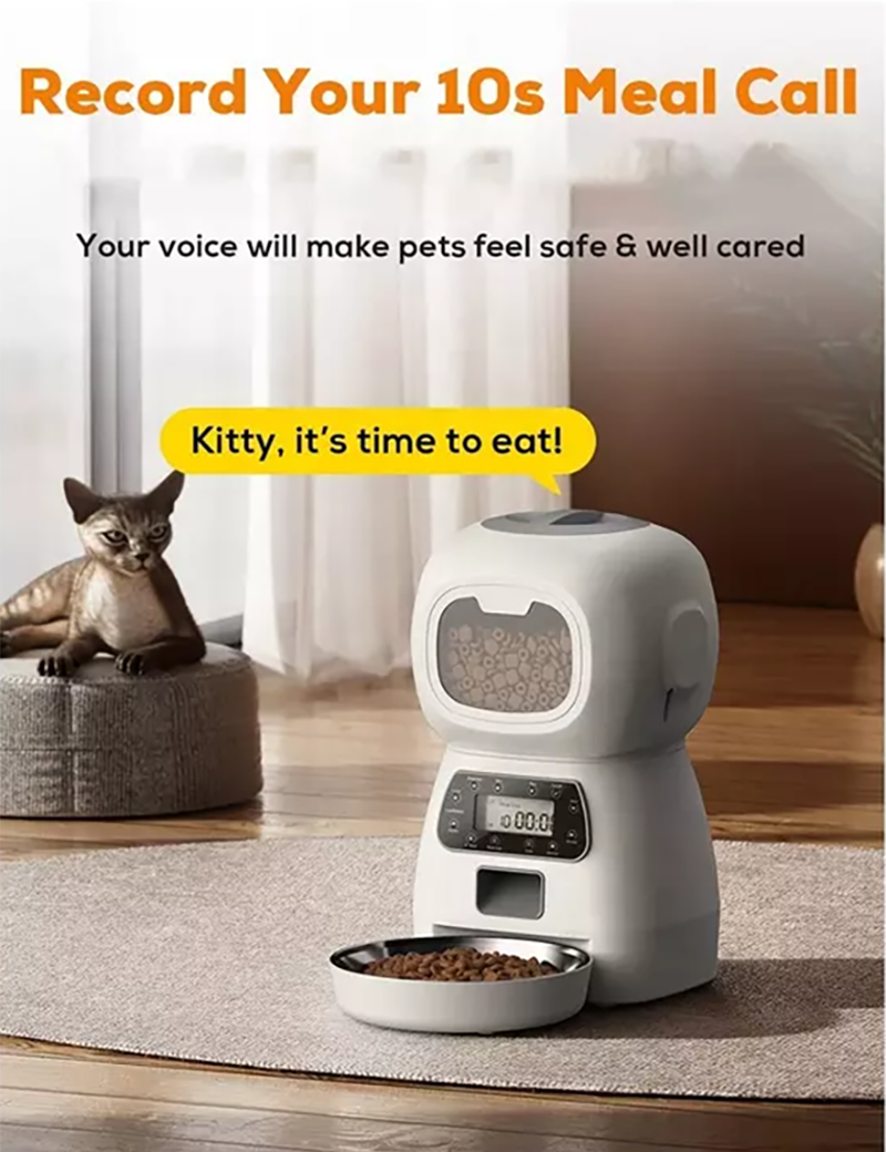 Smart pet feeder with Stainless Steel bowl